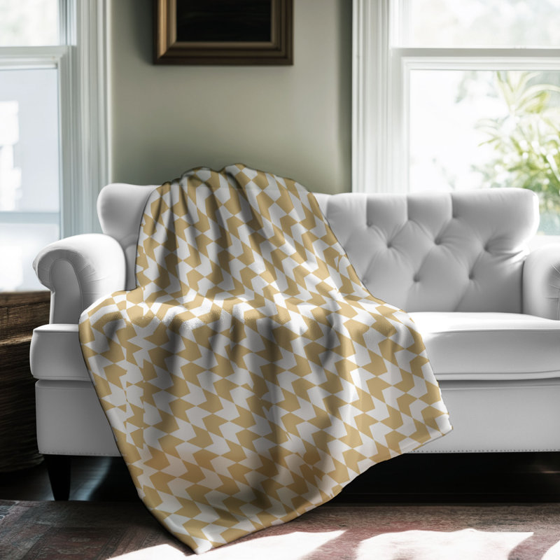 Wave Blocks - 1 pièce Sherpa Premium Couverture 0048, L 50 po x L 60 po