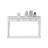White Solid Wood Rectangular Console Table-1926288832