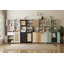 Garde-manger 71 po Farmhouse - Portes en rotin, support pour micro-ondes, tablettes réglables, buffet pour la cuisine-351865805