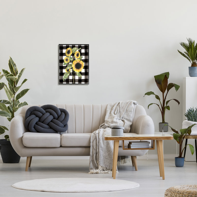 Art floral texturé à giclée encadrée noire classique classique, H 20 po x l 16 po, Giclée encadrée noir minuit