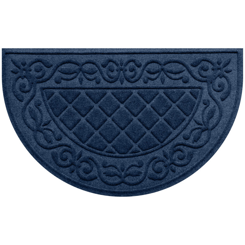 WaterHog Tristan 24 in. x 39 in. Indoor Outdoor Door Mat, Navy