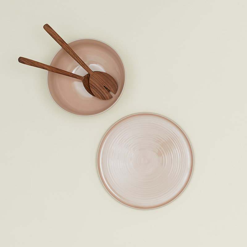 Blush Ceramic Microwave Safe Serving Bowl