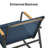 3 Piece Outdoor Patio Set with PVC-coated polyester Rocking Chairs and Solid Wood Armrests-684377486