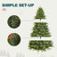 Arbre de Noël artificiel vert pré-éclairé-1617459515