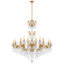 La Scala 24 Light 46in x 48in Chandelier in Antique Silver with Clear Radiance Crystals-444924995-444925001