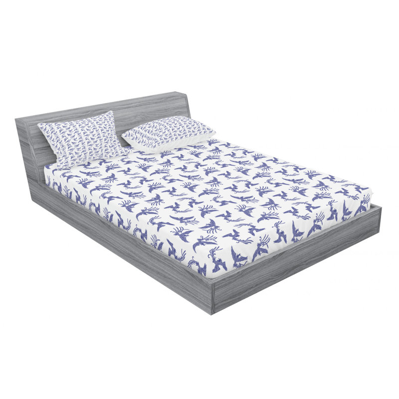 Microfiber Sheet Set, Queen Sheet Set with Fitted Sheet