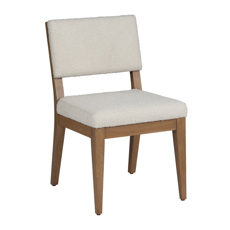 Coomes Textured Cream Upholstered Dining Side Chair