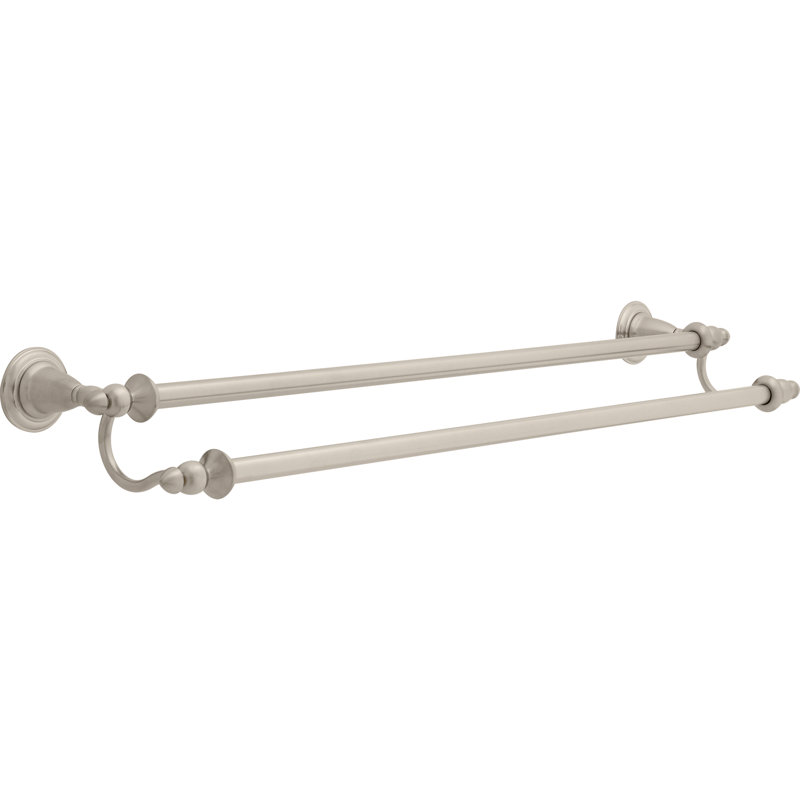 Barre à serviettes murale victorienne 24 po, Acier inoxydable Brilliance