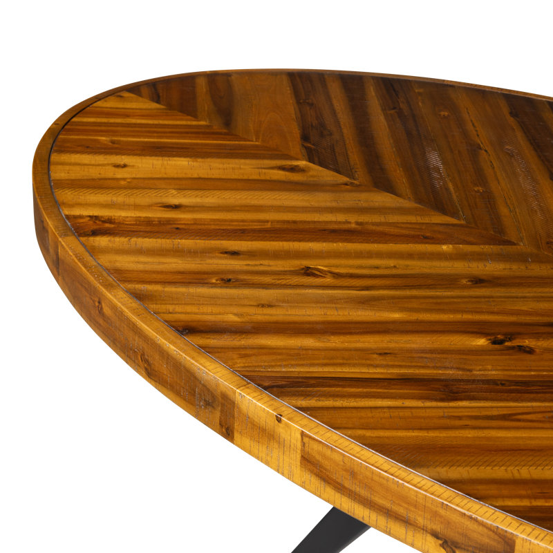 Parq Oval Dining Table, Brown