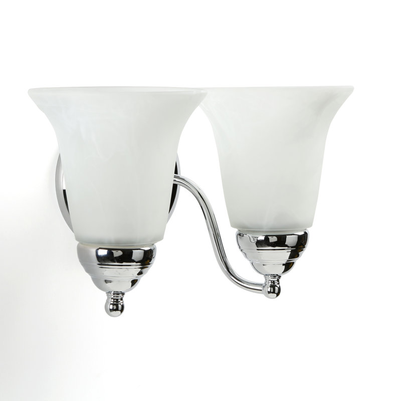 2 - Light Dimmable Vanity Light, Chrome