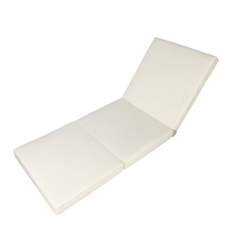 Coussin de chaise longue crème pour une utilisation extérieure / intérieure, Crème, crème
