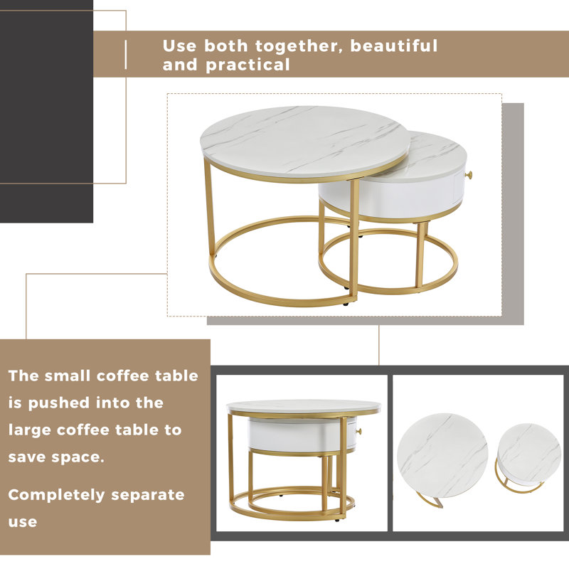 Amauche Frame Coffee Table with Storage