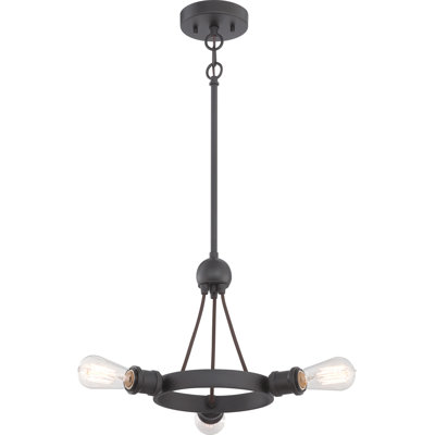 Kerensa 3 - Light Dimmable Wagon Wheel Chandelier
