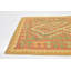 Tapis de zone en laine beige/vert 3 pi x 4 pi 6 po one-of-kind-noué la main Elland