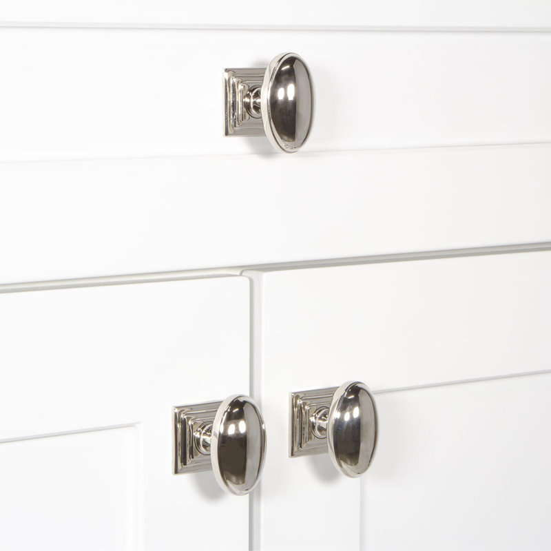 Eden Prairie Oval Knob, Polished Nickel