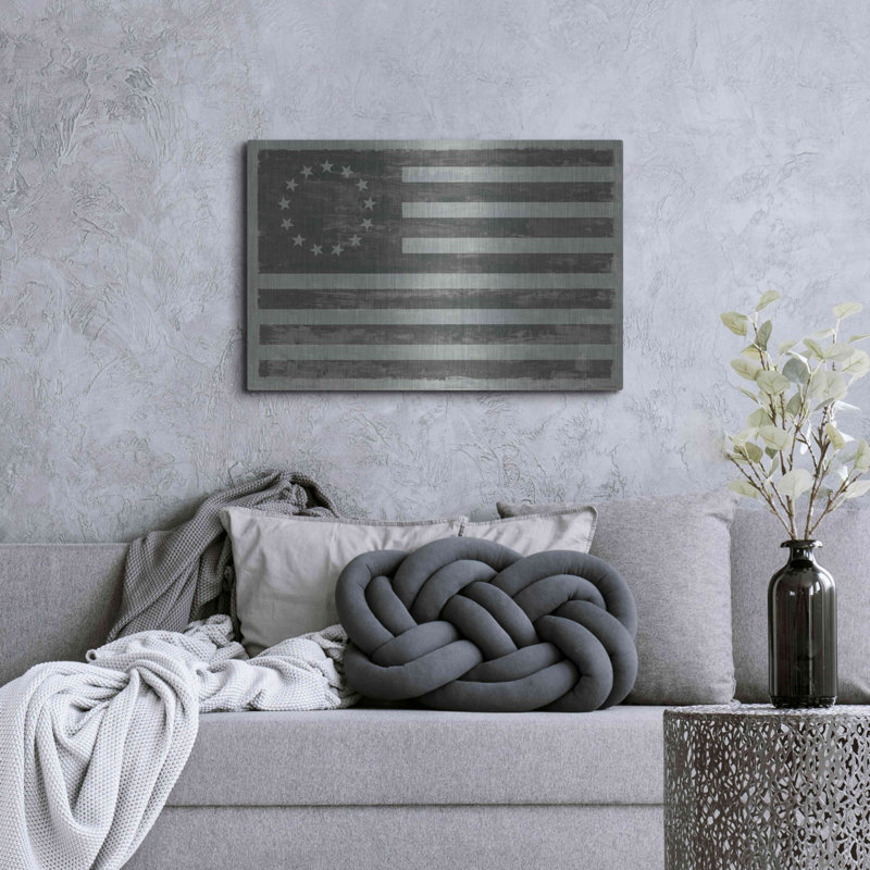 «Slate American Flag» par Sue Schlabach, H 24 po x l 36 po