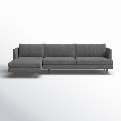 Upholstered 112 " L-Shaped Seating Component