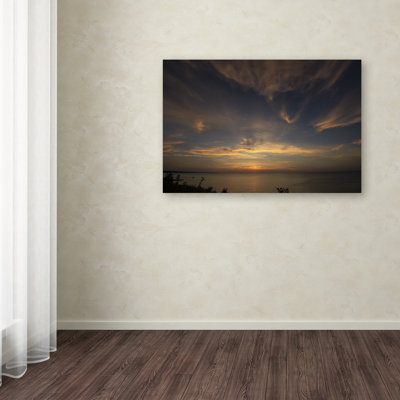 Another Amazing Sunset on Lake Erie"" by Kurt Shaffer Photographic Print on Wrapped Canvas -  Trademark Fine Art, KS0168-C1219GG