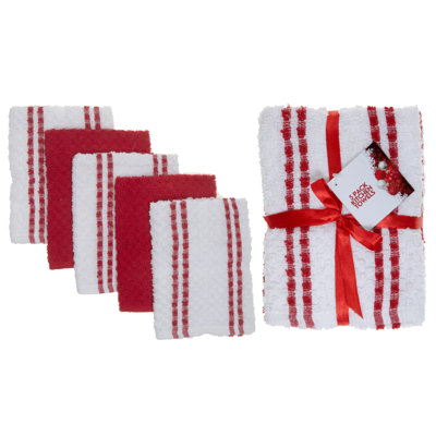 Stripe Waffle Tea Towel Kitchen Towel