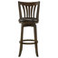 Chaise de bar pivotante en bois