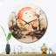 Horloge murale représentant la faune d'Afrique-93394525