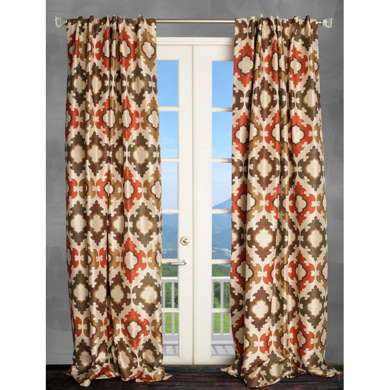 Collier Semi Sheer Curtain Single Panel, 50" W x 96" L, Quarry