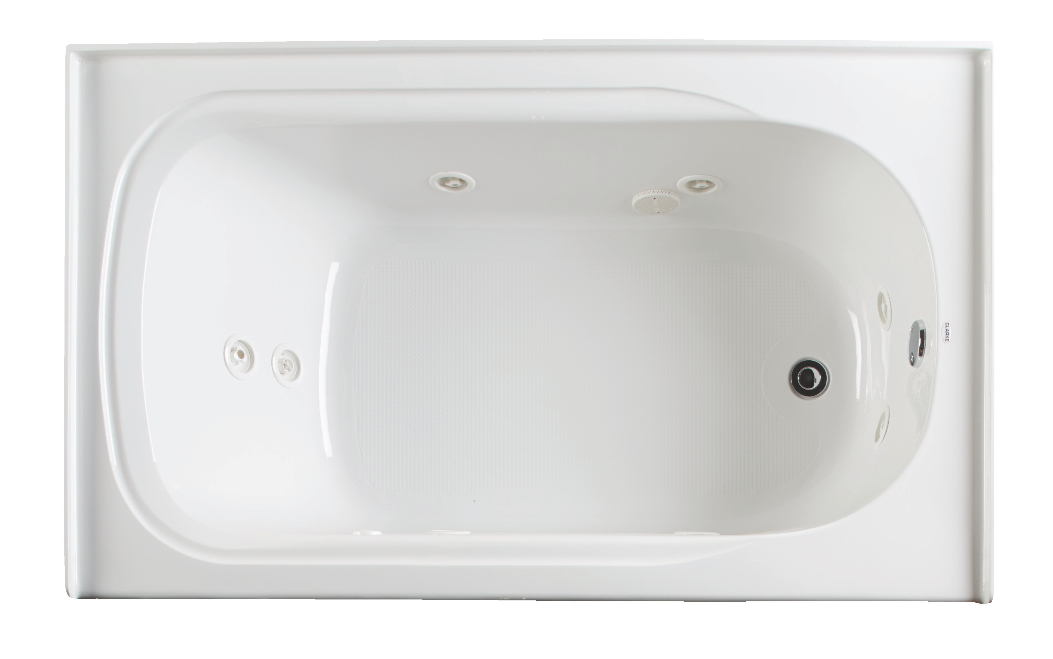 Clarke Products Vision 60'' x 32'' Alcove/Tile In Whirlpool Acrylic