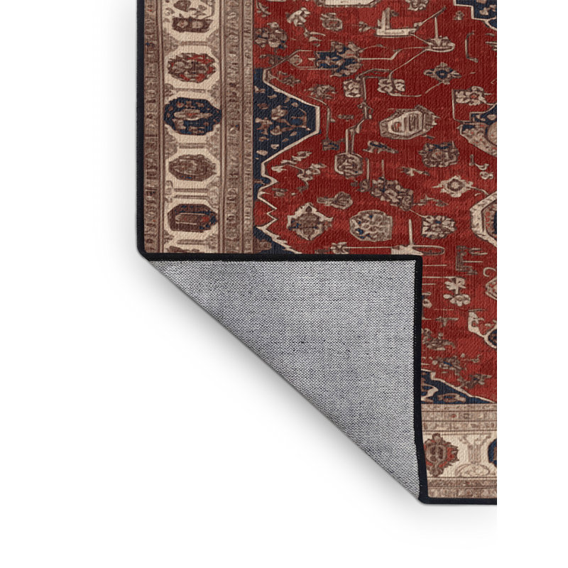 Tapis brun lavable à la machine, Rectangulaire 2 pi x 3 pi