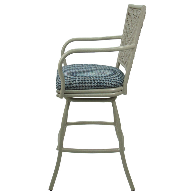 Tabouret de bar d'extérieur, Coco indigo bleu, 26"