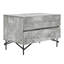 Ensemble de chambre à coucher 4 pièces Carstens - Tissu beige moderne + texture grise-559595222