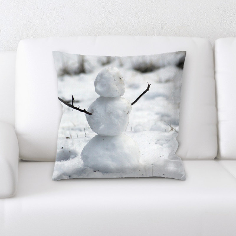 Coussin bonhomme de neige