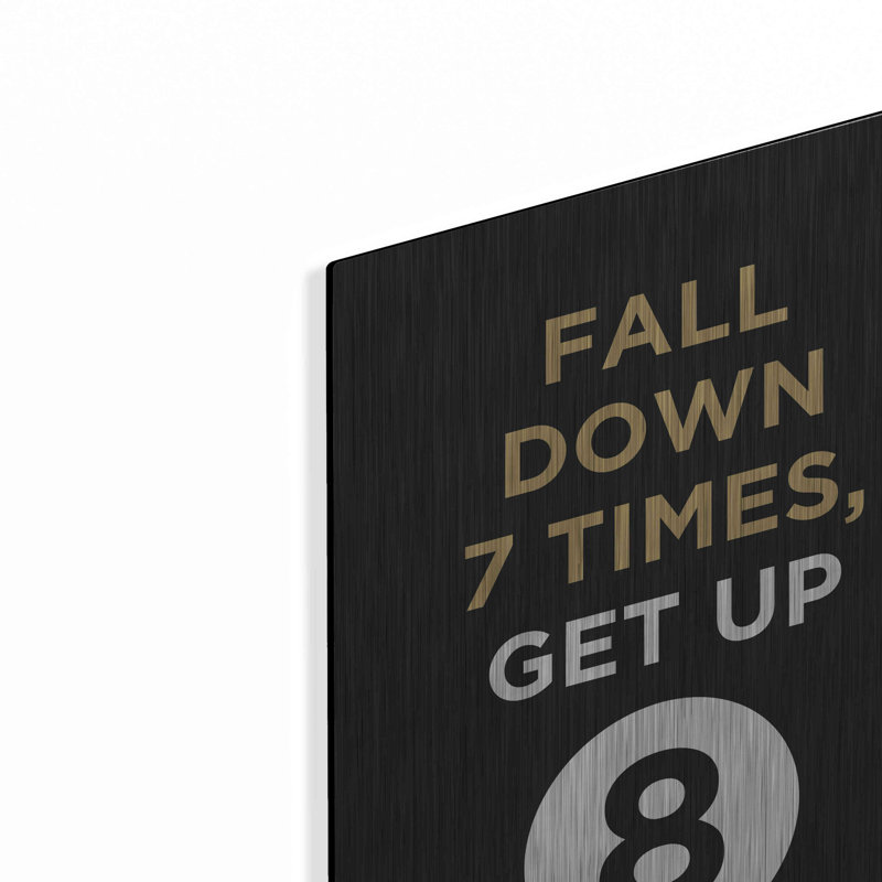 Fall Down' by GraphINC, Metal Wall Art, 16" H x 12" W