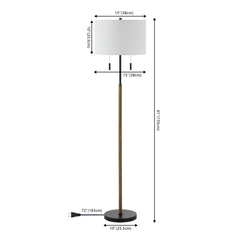 Lampe sur pied traditionnelle 61 po Bettymae
