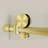 Cascada 56-60" W x 76" H Frameless Shower Door with Round Bar Stabilizer, 1/4" 6mm Tempered Glass, Brushed Gold-121861808