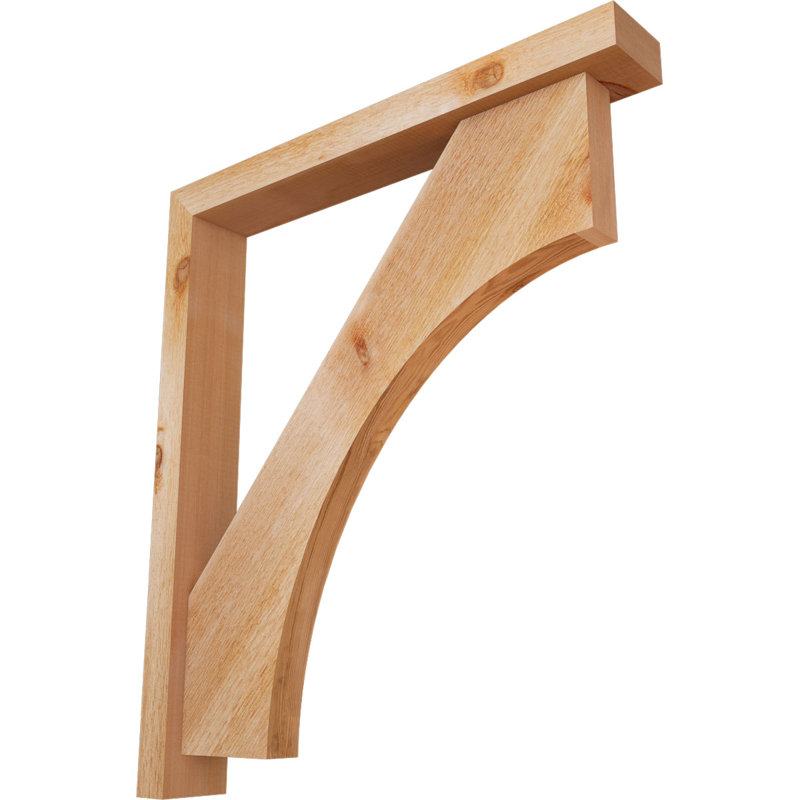 Support Westlake Block avec support décalé, 32 x 28, Cèdre rouge occidental de l 4 po (scié brut)