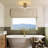 3 - Light 13.8'' Modern Sputnik Clear Globe Semi Flush Mount