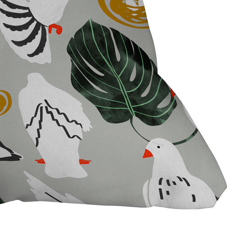 Pigeons Indoor/Outdoor Throw Pillow
