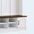 55" Farmhouse Hall Tree with Storage Bench, Adjustable Shelves & 6 Hooks, White-381597791