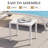 Aluminum Rectangular Side Table-537187139