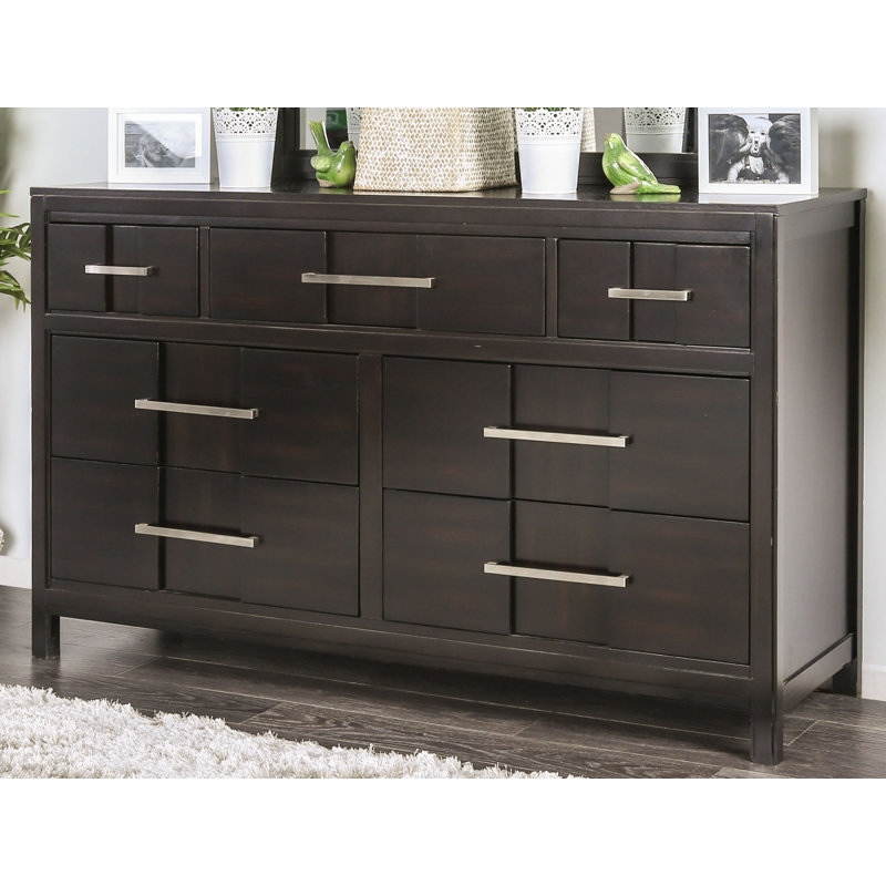 Cayer 58'' W 7 - Drawer Dresser, Espresso