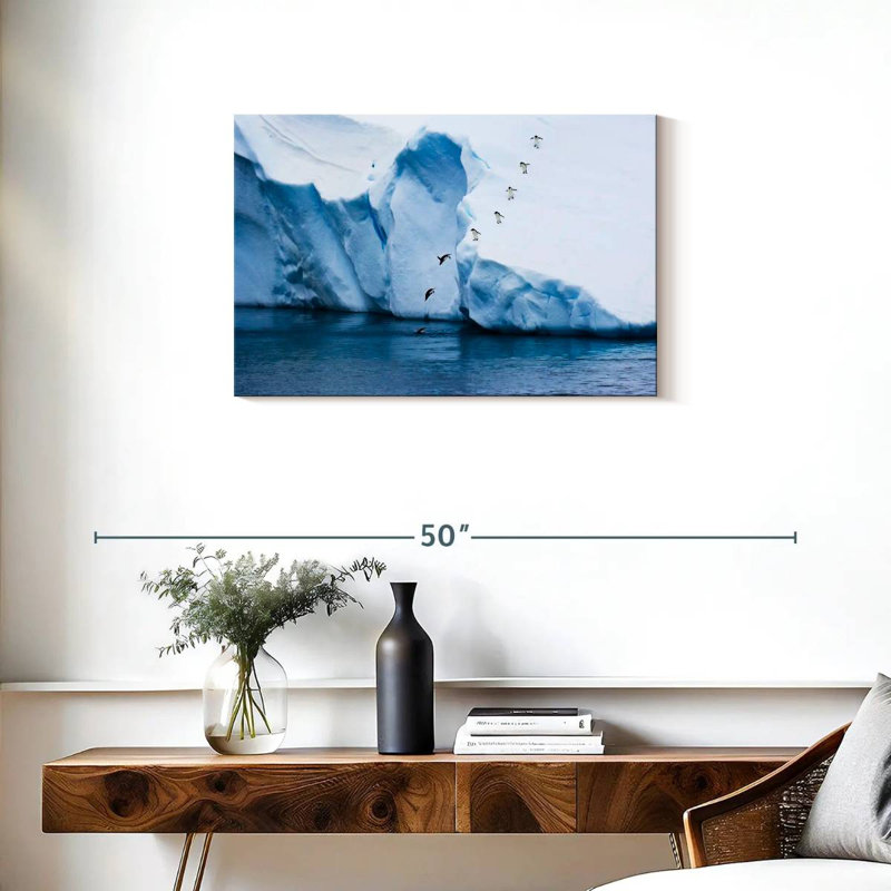 Pingouins ludiques, H 20 po x l 30 po