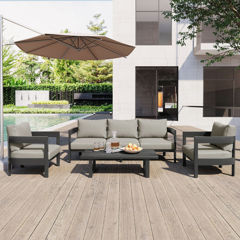 Patio Dining Sets, Light Gray