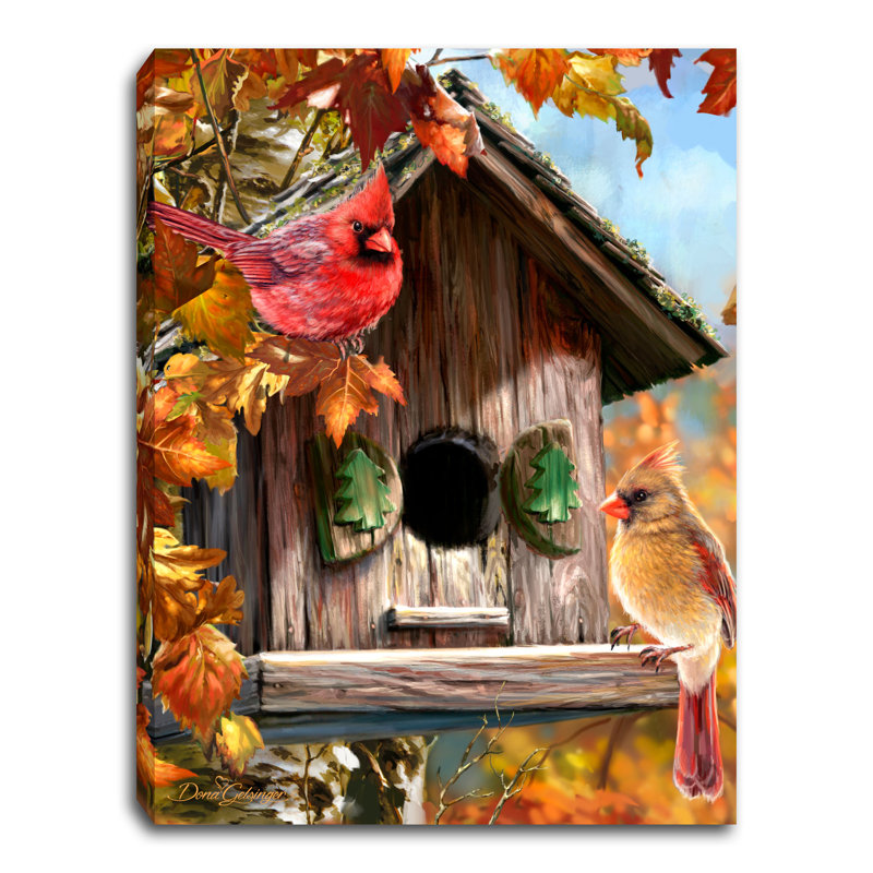 Toile de fond avec chevalet d'automne 8 x 6