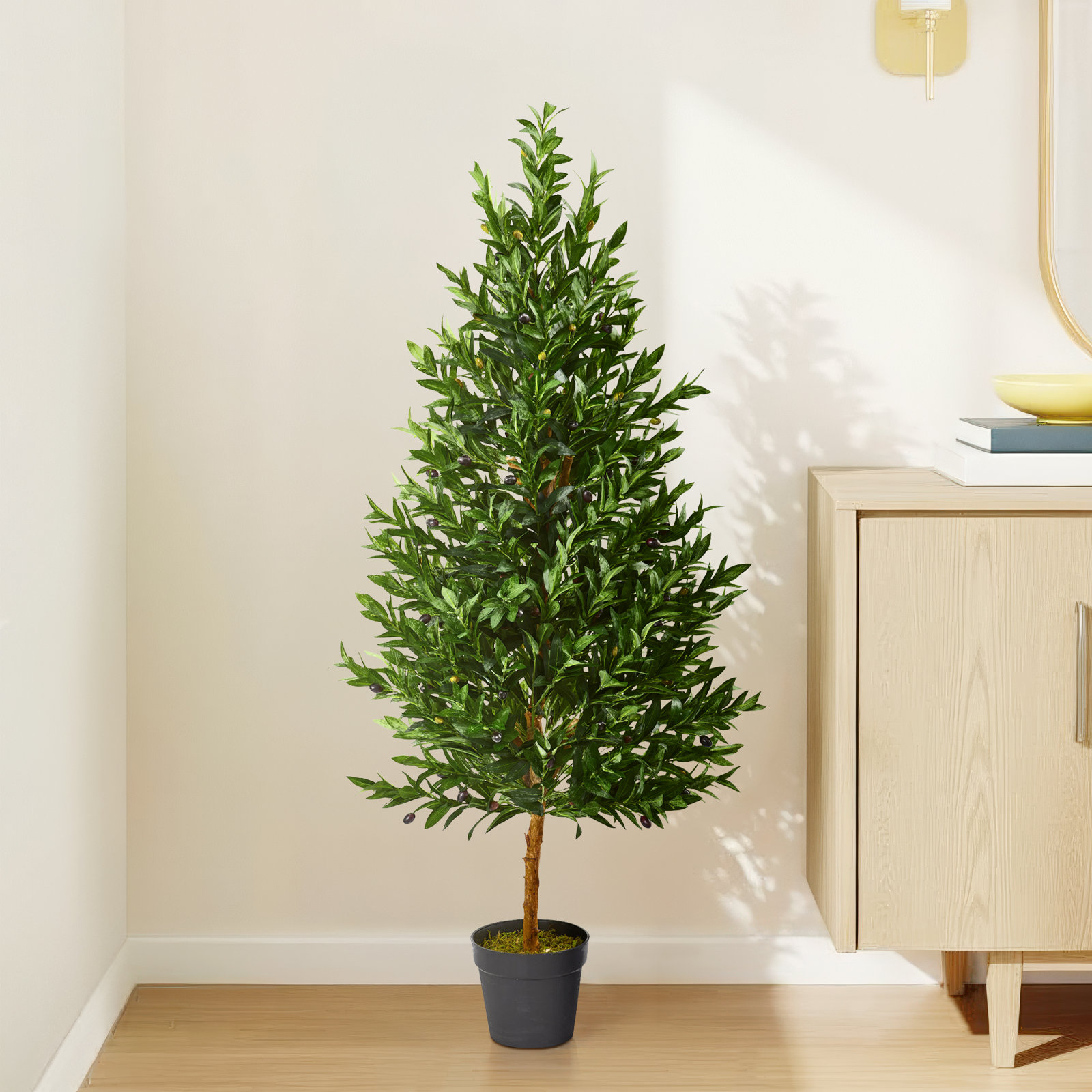 Carla 54" Olive Topiary in Pot