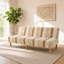 Housse pour canapé-lit moelleuse - Housse élastique sans accoudoirs pour canapés sans accoudoirs à rayures-1387529396