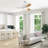 47 Inch Ceiling Fan With 22W LED Light And Remote Control 6 Speeds Reversible DC Motor For Living Room-1460066680