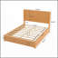 Structure de lit plateforme en bois massif avec tête de lit, aucun sommier nécessaire, lit sur pied, assemblage facile, grand lit, naturel-232457002-232457004