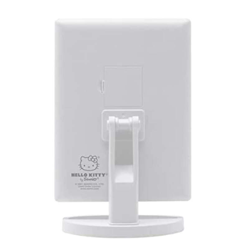 Hello Kitty Mirror with LED Lights, Trifold Makeup Mirror with Touch Sensor, Magnifying Mirror