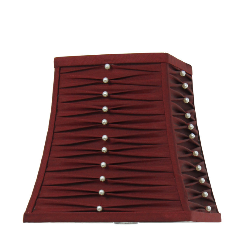 24cm H Bell Lamp Shade, Red