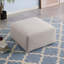 Repose-pieds en chenille - Repose-pieds et meubles d'appoint polyvalents beiges | Idée de cadeau